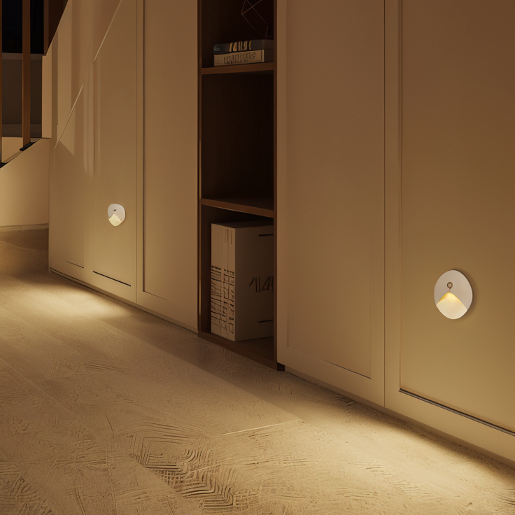 SafeGlow Motion-Activated LED Wall Light for Indoor and Outdoor Use