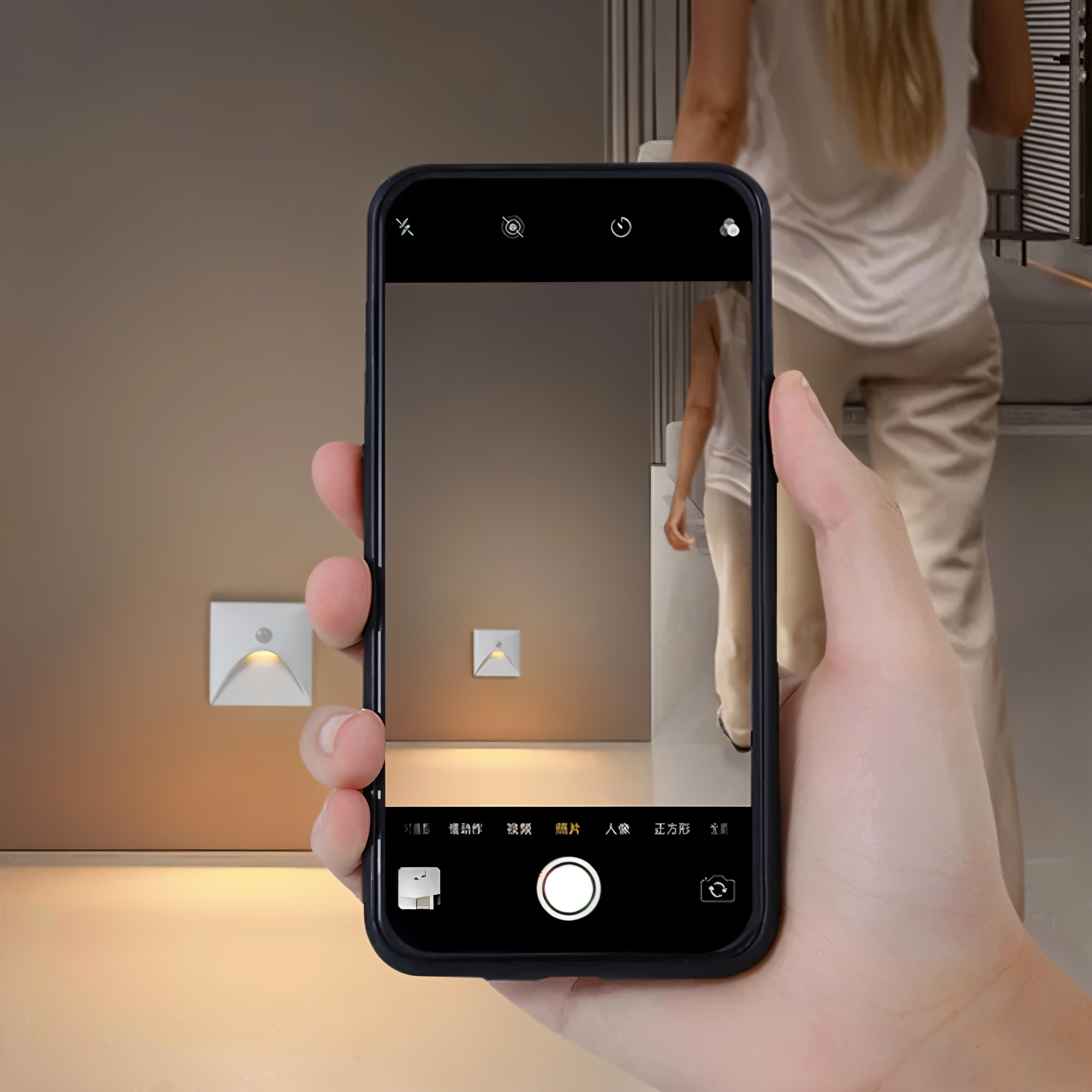 SafeGlow Motion-Activated LED Wall Light for Indoor and Outdoor Use