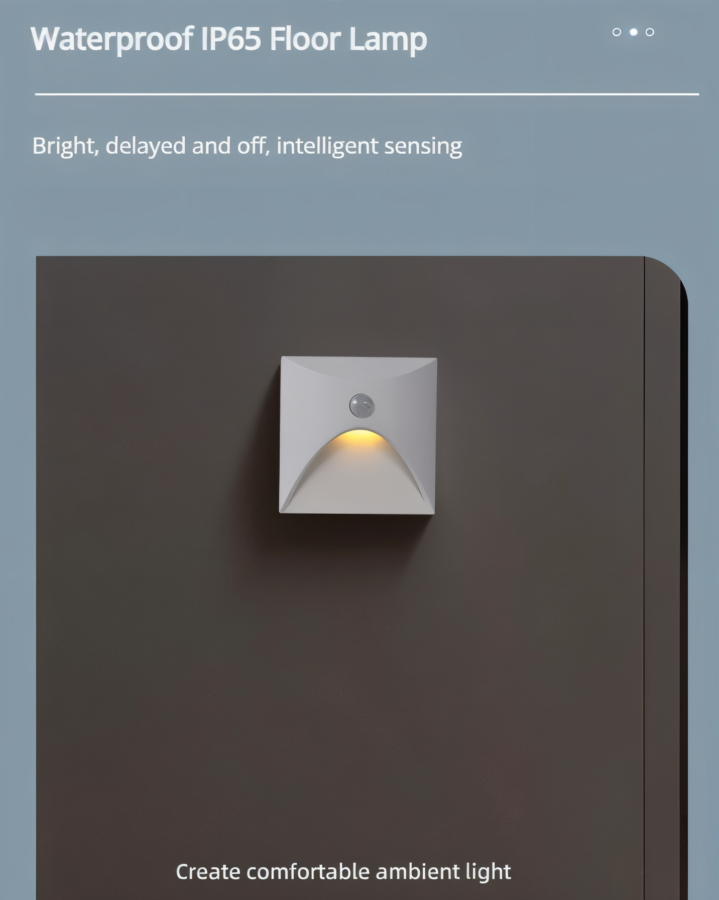 SafeGlow Motion-Activated LED Wall Light for Indoor and Outdoor Use
