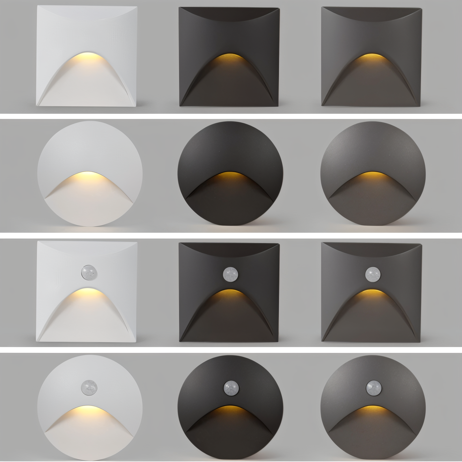 SafeGlow Motion-Activated LED Wall Light for Indoor and Outdoor Use