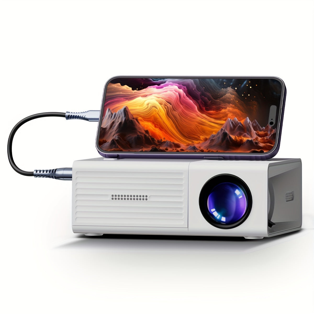 PocketCinema Portable HD Projector for Home and Outdoors