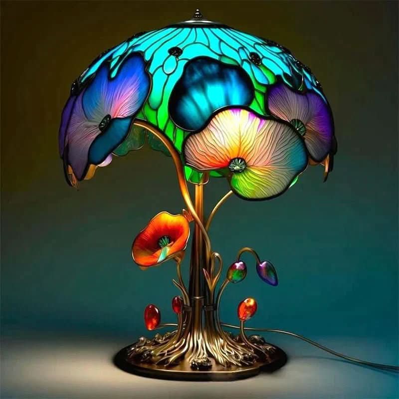 LunaGlow - Elegant Wireless Mosaic Lamp for Cozy Spaces