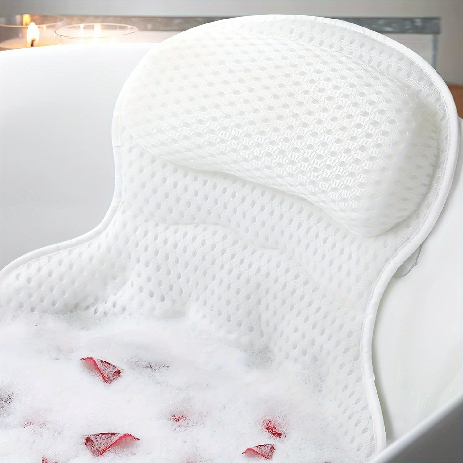 SerenityCloud 4D Bath Support Pillow for Ultimate Comfort