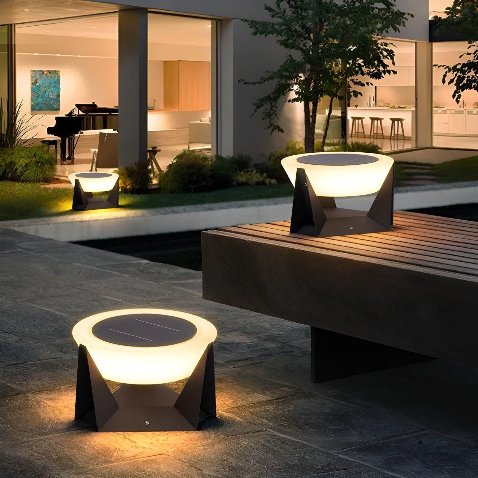 Serenity Solar Japanese-Inspired Garden Light with LED