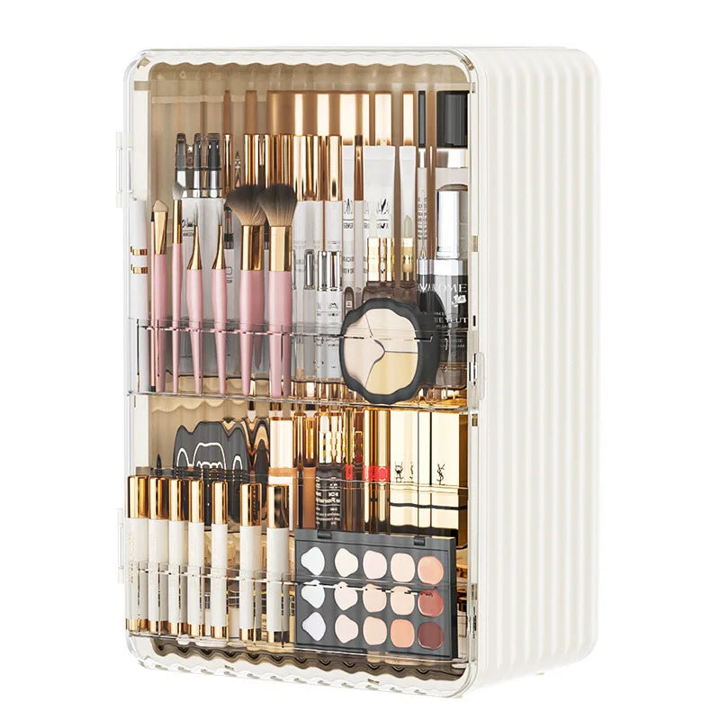 Chic Makeup Organizer with Dust-Resistant Features