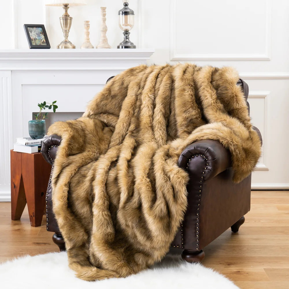 Plush Velvet Touch Throw Blanket for Cozy Elegance