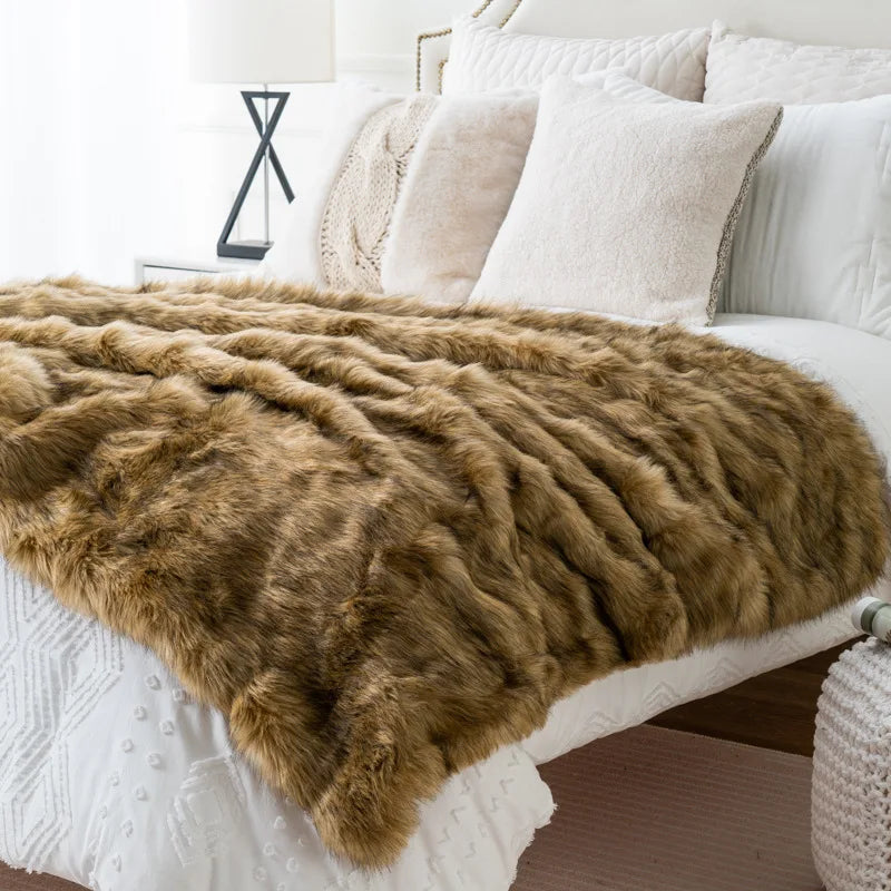 Plush Velvet Touch Throw Blanket for Cozy Elegance