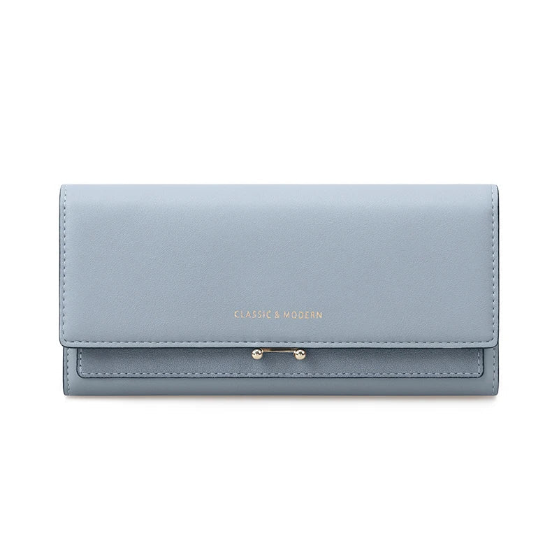Chic Everyday Wallet Clutch with Card Slots and Phone Compartment