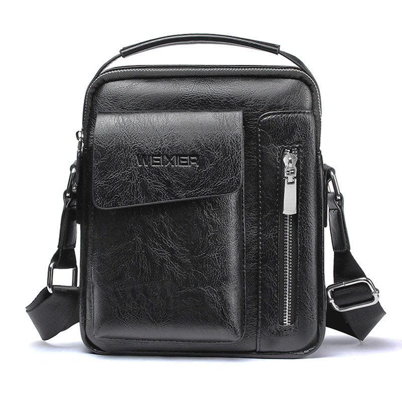 Stylish Everyday Leather Crossbody Bag for Men