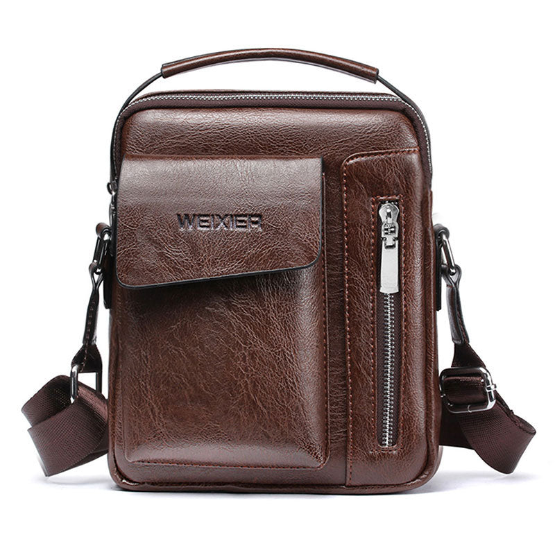 Stylish Everyday Leather Crossbody Bag for Men