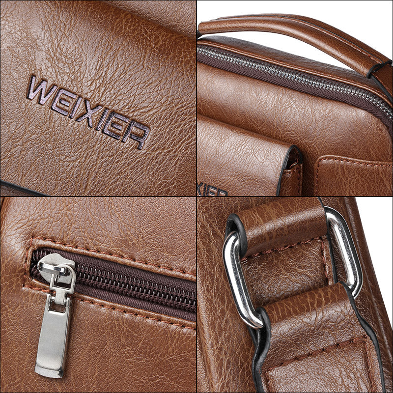 Stylish Everyday Leather Crossbody Bag for Men