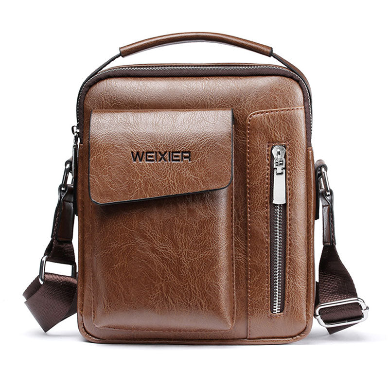 Stylish Everyday Leather Crossbody Bag for Men