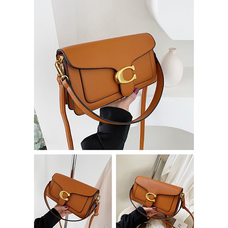 Chic Eco-Friendly Handbag with Elegant Gold and Brown Accents