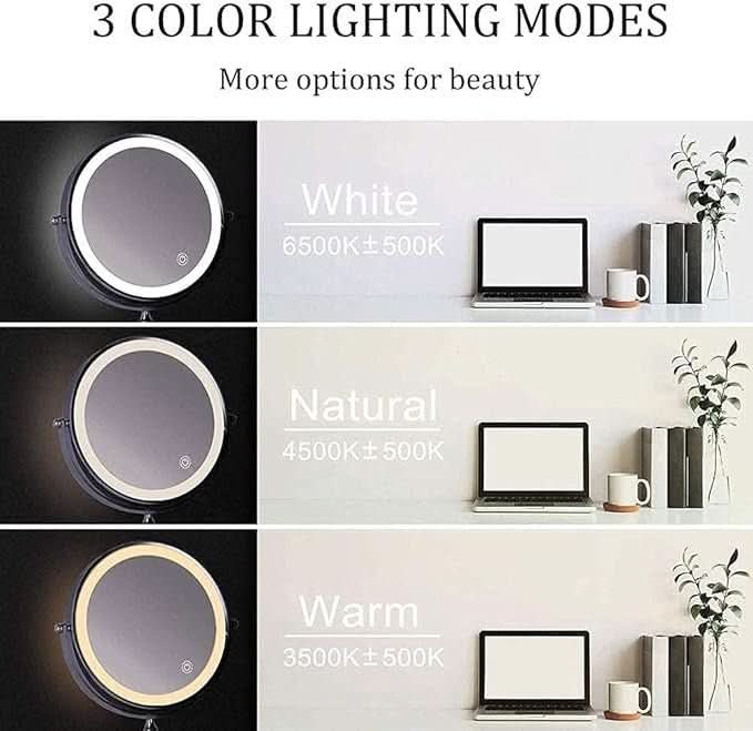 LUMIVIEW – Rechargeable LED Magnifying Vanity Mirror