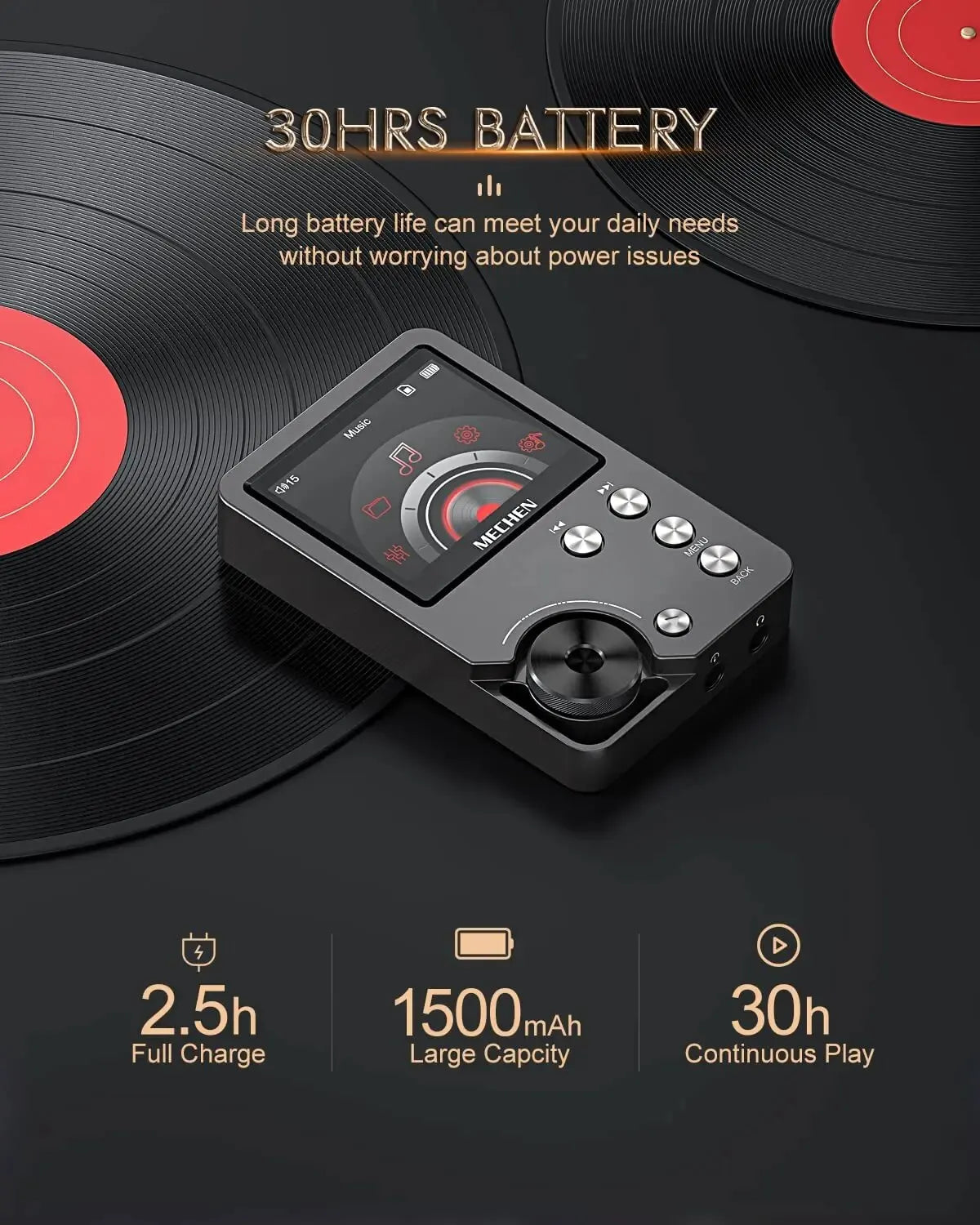 Portable HiFi Music Player with 64GB Card - Ultimate Sound Experience