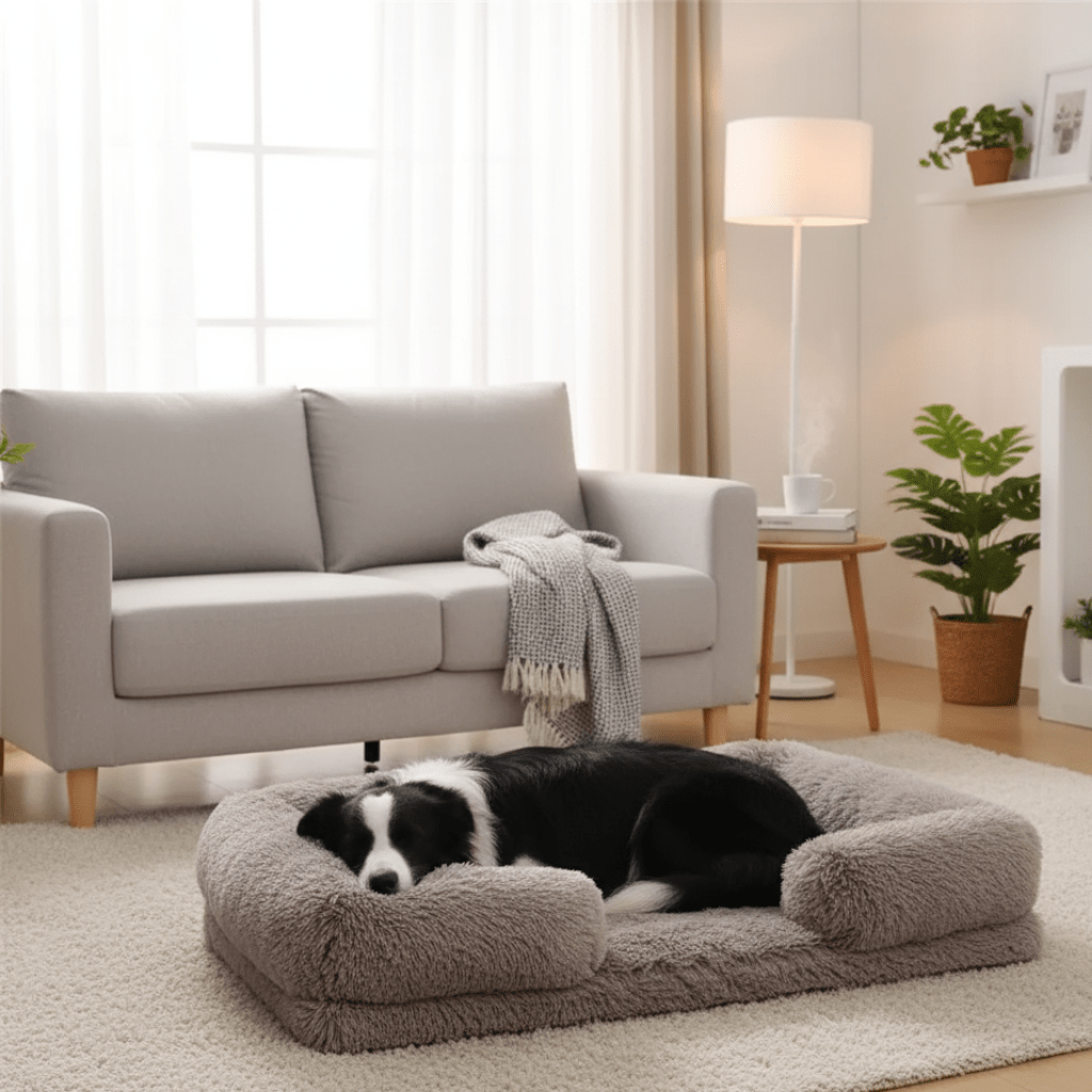 Luxurious Foam Pet Rest with Supportive Side Cushions