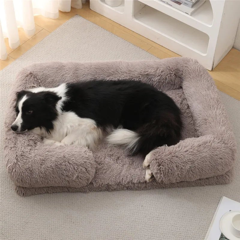 Luxurious Foam Pet Rest with Supportive Side Cushions