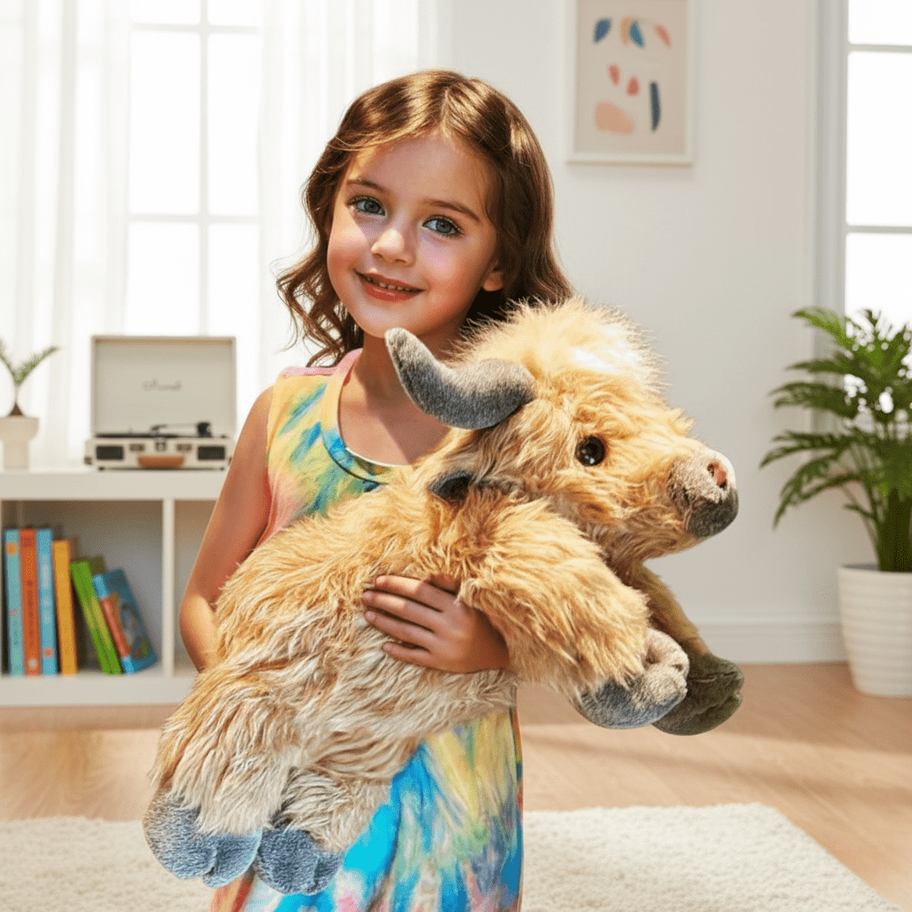 Adorable Highland Calf Plush Toy for Heartfelt Cuddles