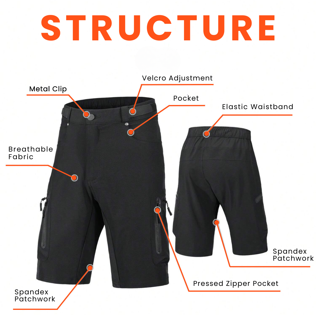 TrailBlazer Cargo Shorts – Ultimate Comfort for Biking Adventures