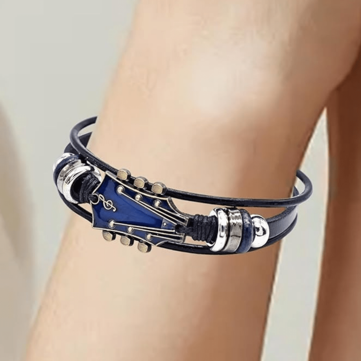 MelodyWrap - Elegant Leather Bracelet for Music Lovers