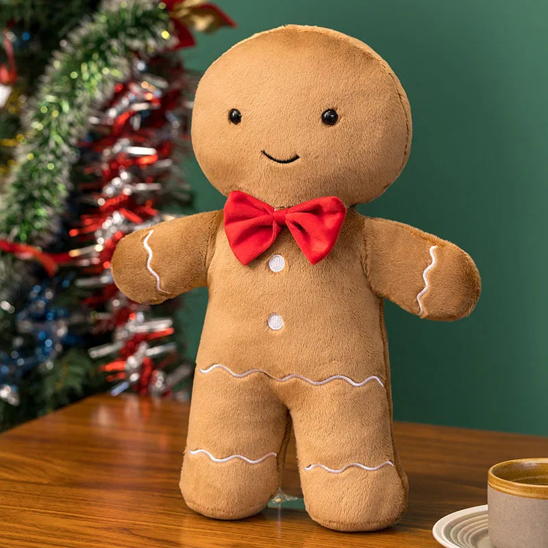 Festive Gingerbread Cuddle Companion – Soft Holiday Pillow