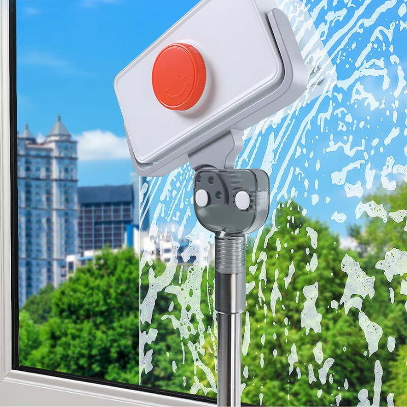 MagnetiClean Dual-Sided Window Cleaner with Extendable Handle
