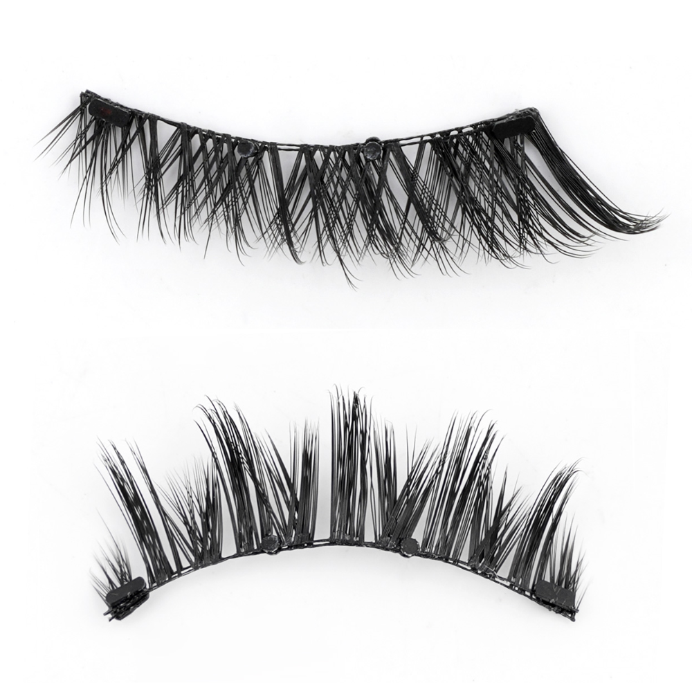 Reusable Magnetic Eyelash Set | Adhesive-Free | Hypoallergenic with Applicator