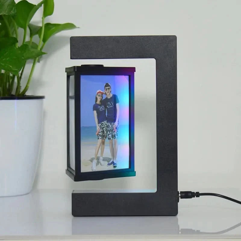 Magnetic Floating Picture Frame with LED Night Light