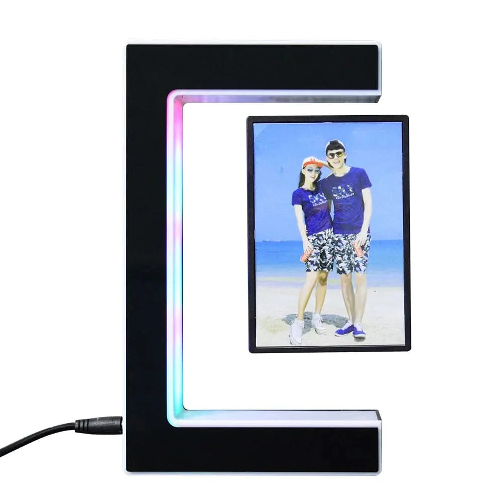 Magnetic Floating Picture Frame with LED Night Light