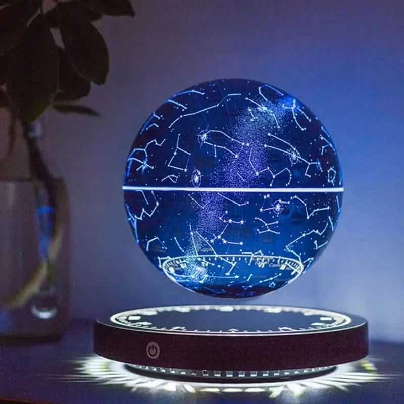Floating Earth Lamp with Magnetic Rotating Display