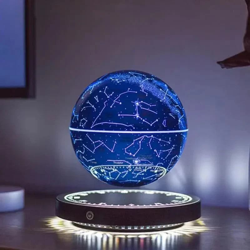 Floating Earth Lamp with Magnetic Rotating Display