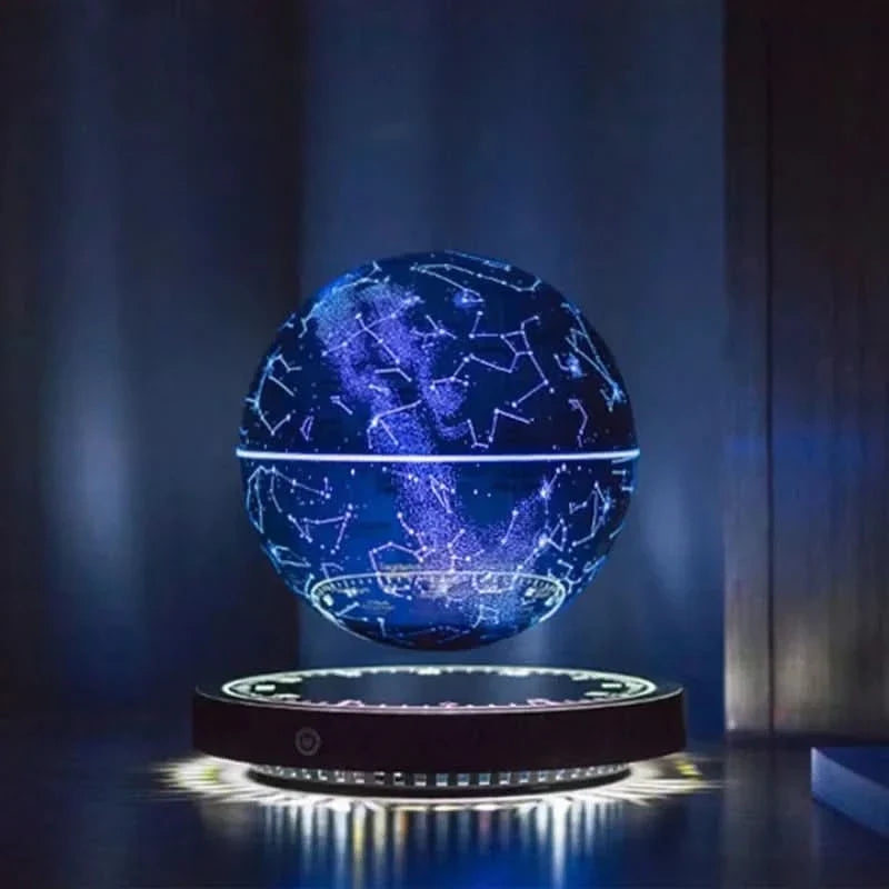 Floating Earth Lamp with Magnetic Rotating Display