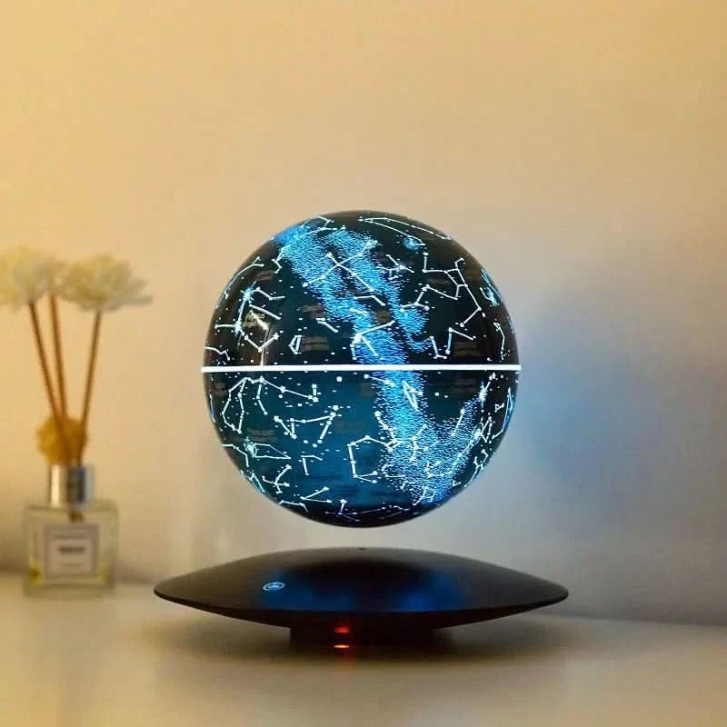 Floating Earth Lamp with Magnetic Rotating Display