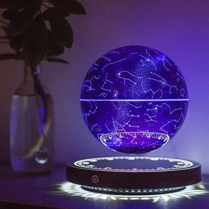 Floating Earth Lamp with Magnetic Rotating Display