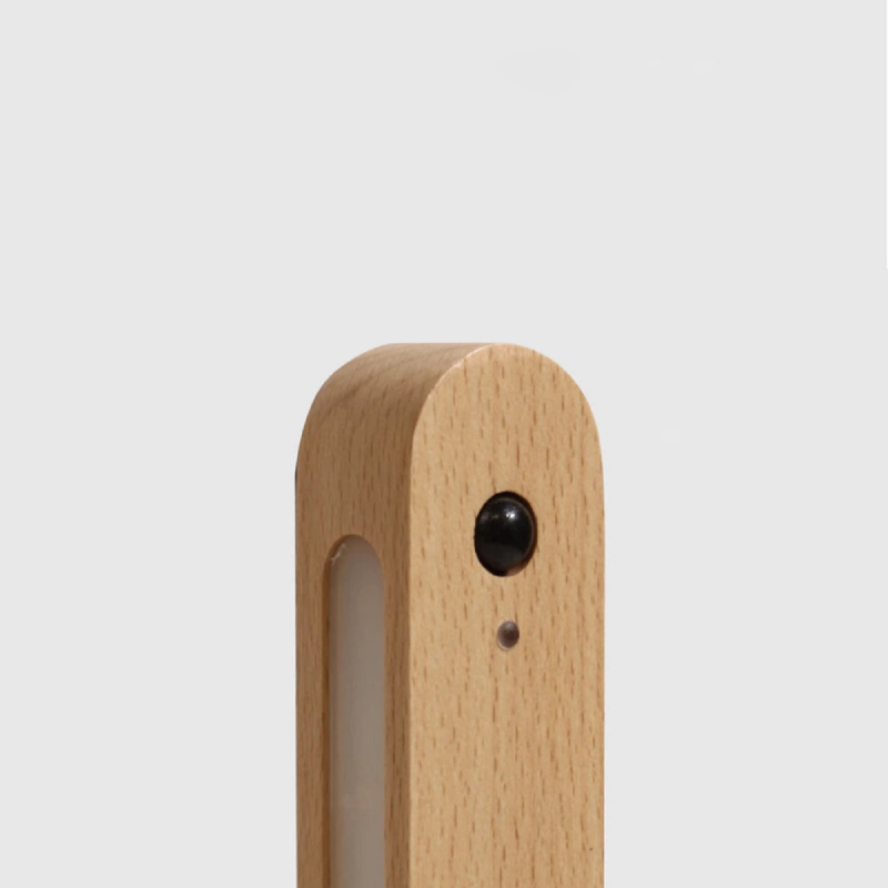 Illuminated Wooden Key Organizer with Motion Sensor Light
