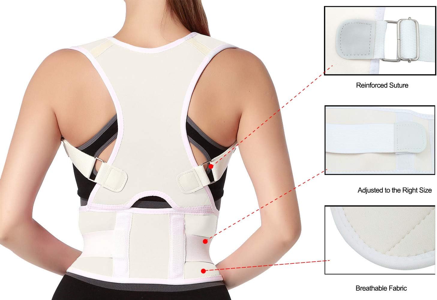 Adjustable Magnetic Back Support for Posture Correction