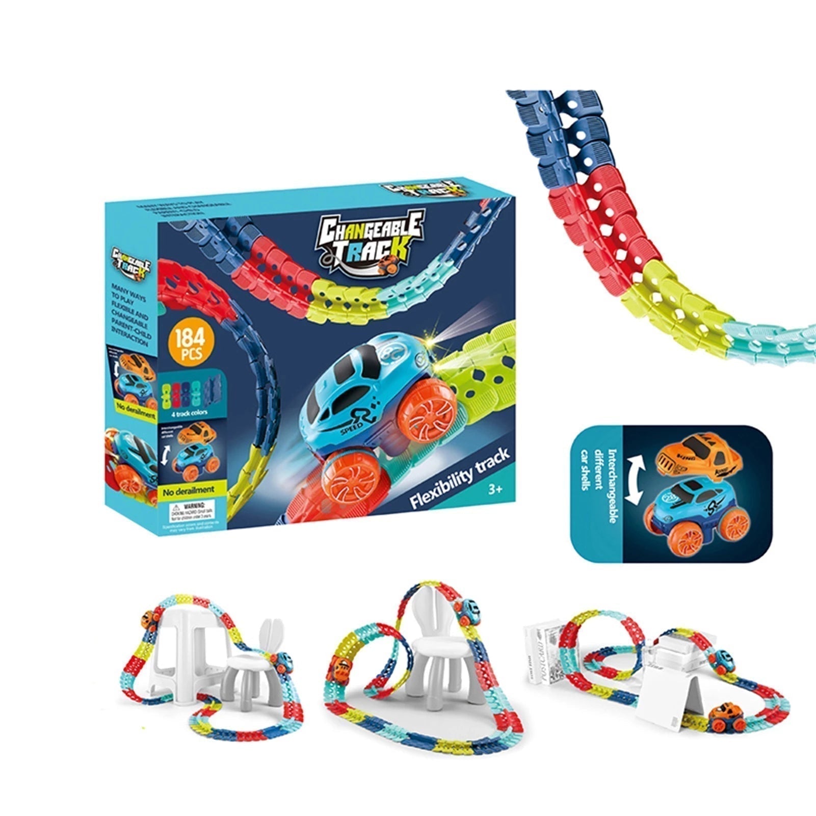 Imagination Express: Interactive Magnetic Car Track Set