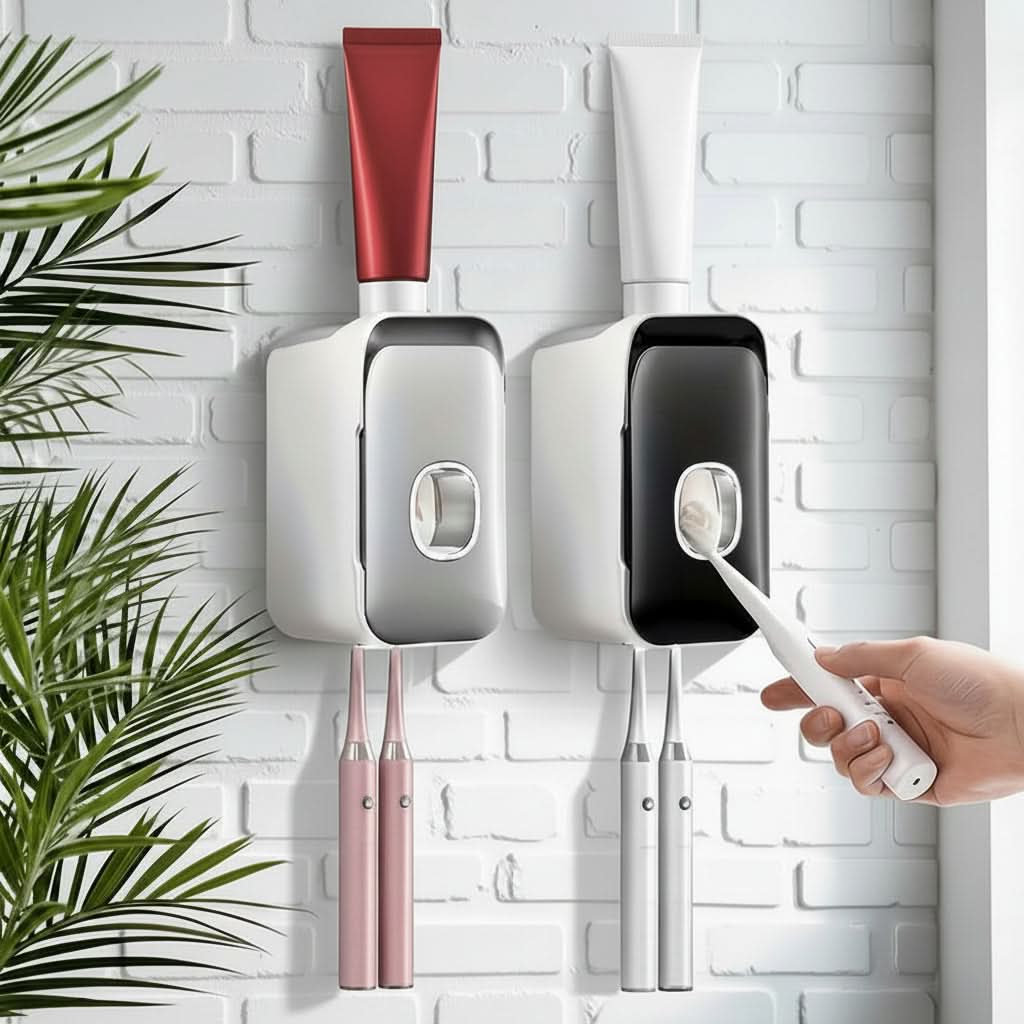 Toothpaste Dispenser – Manual Organizer for a Tidy Bathroom