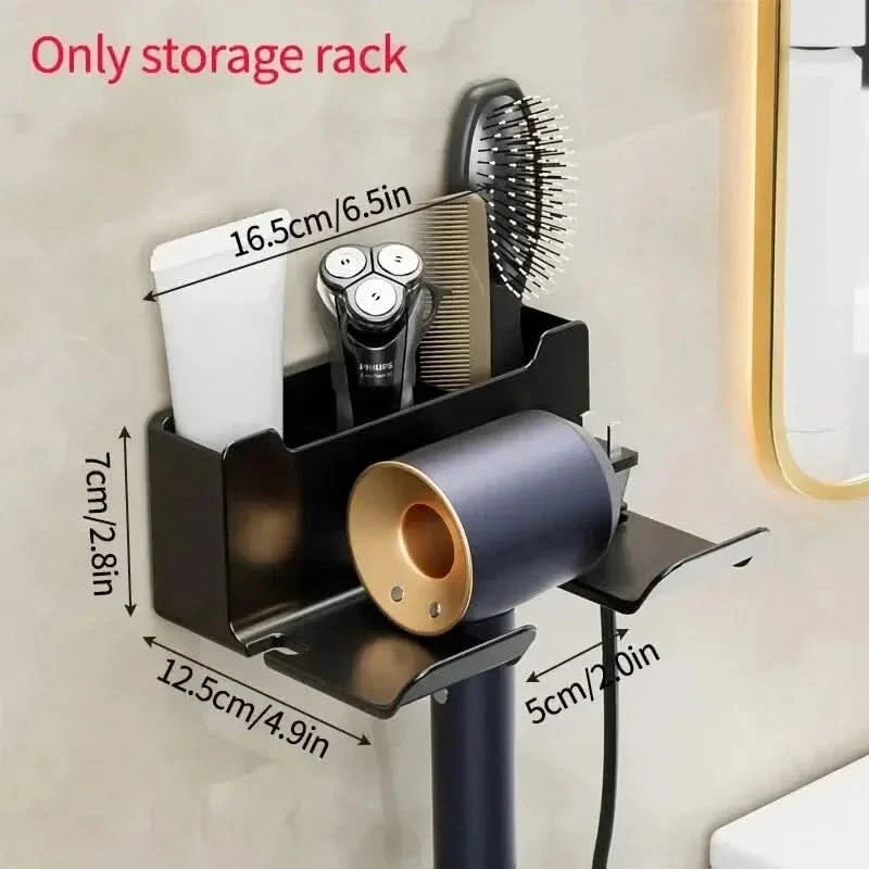 Wall-Mounted Holder for Neat Hair Dryer Storage – Compact Design