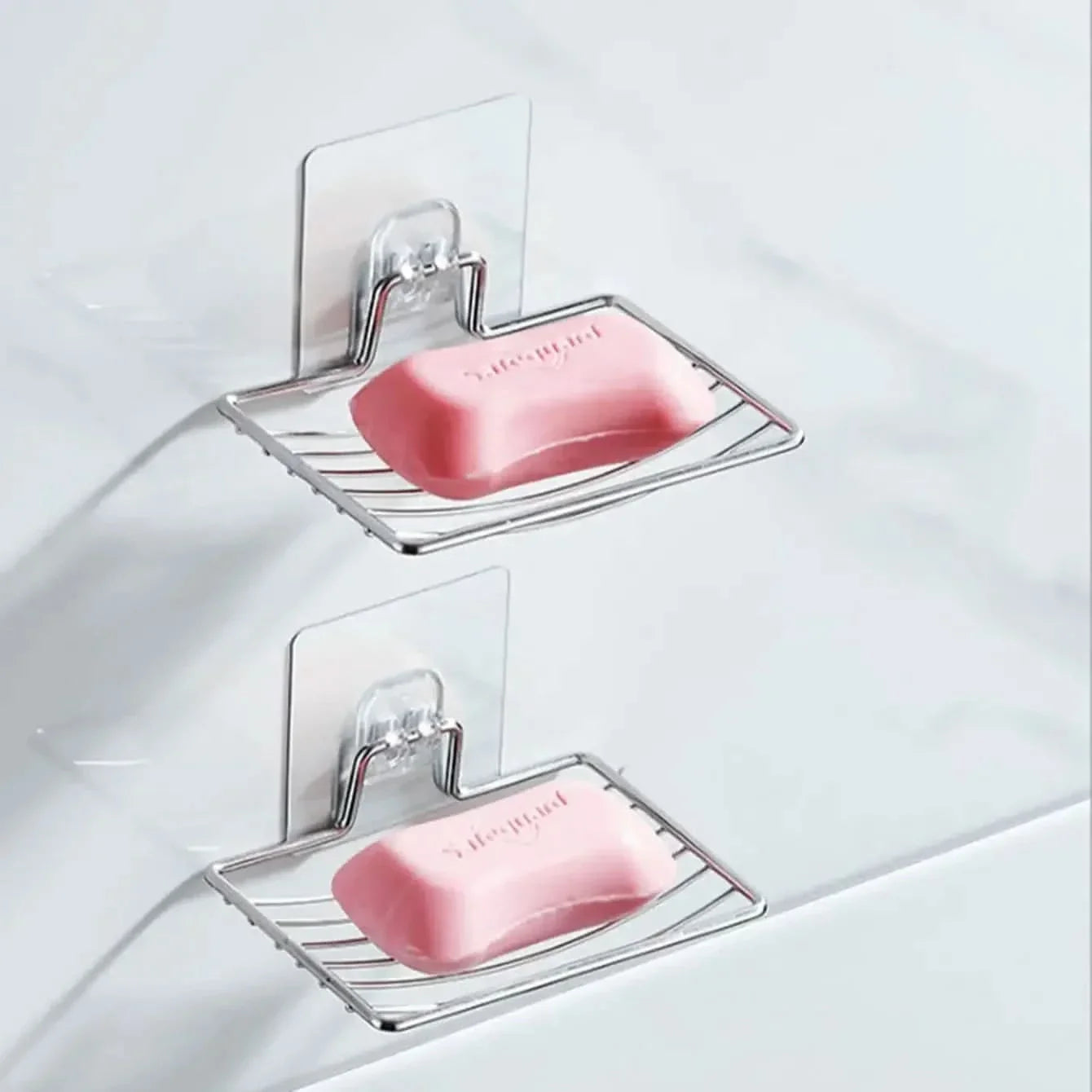 Wall-mounted Stainless Steel Soap Rack with Drainage for Bathroom Storage
