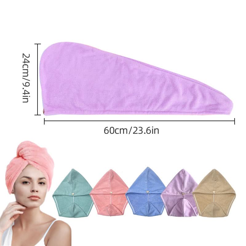 Microfiber Hair Drying Towel Wrap for Comfortable Daily Hair Care