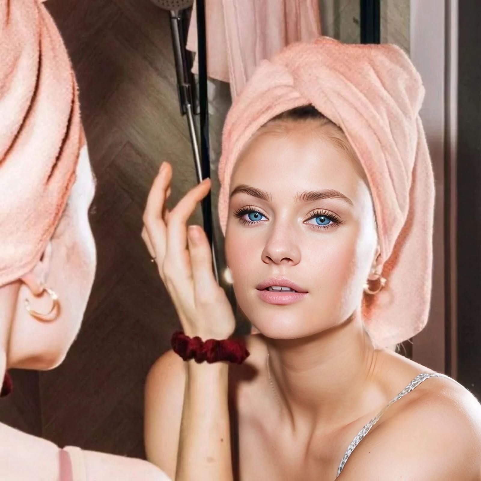 Coral Velvet Hair Drying Towel Wrap – Reduces Frizz and Quick Drying