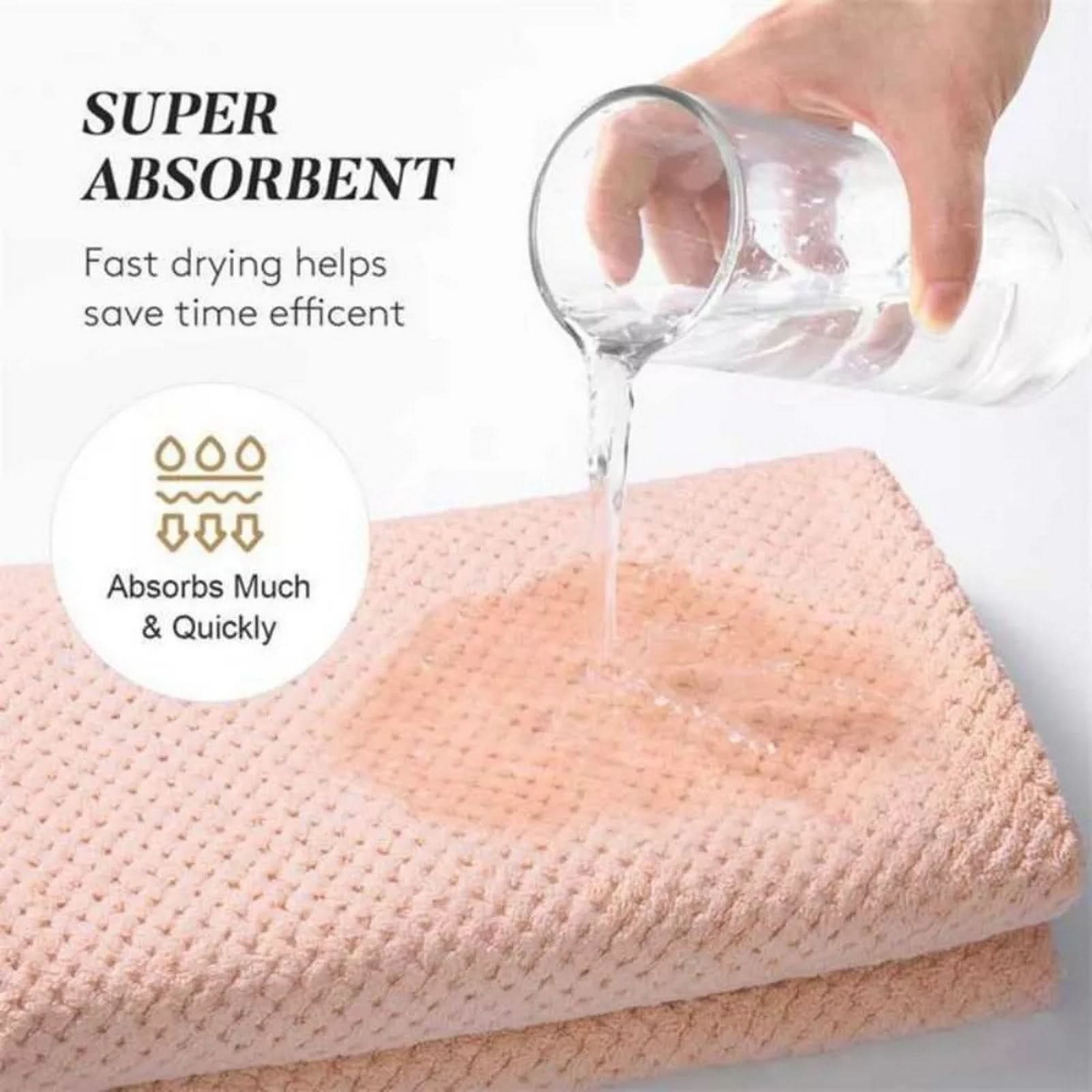 Coral Velvet Hair Drying Towel Wrap – Reduces Frizz and Quick Drying