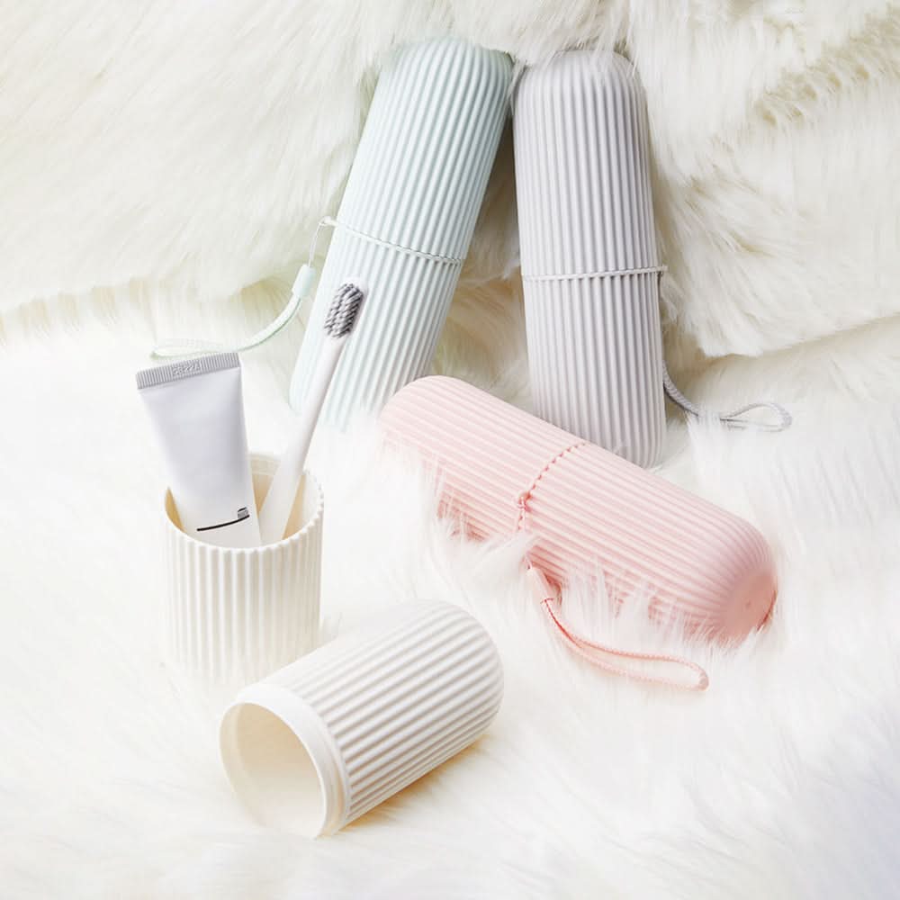 Compact Travel Case for Toothbrush and Toothpaste – Portable Organizer