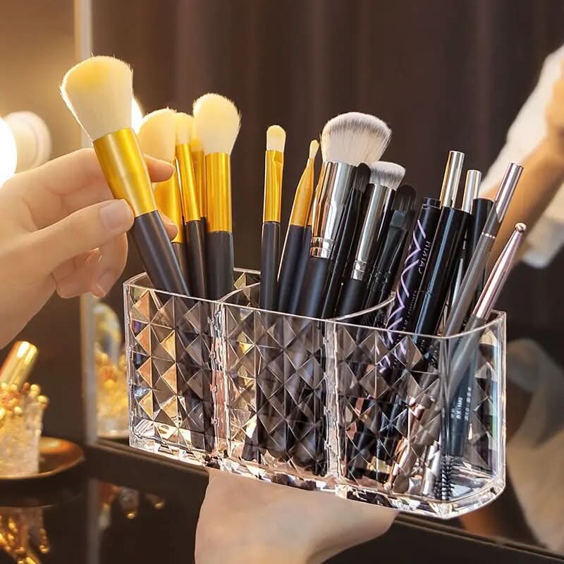 Diamond Patterned Bathroom Storage Cabinet – Organizer for Cosmetics and Essentials