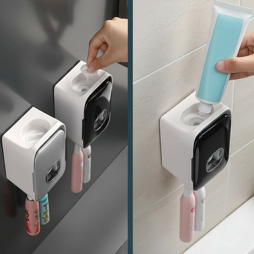 Toothpaste Dispenser – Manual Organizer for a Tidy Bathroom
