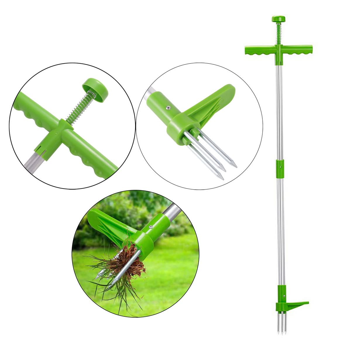 Stand-Up Weed Remover for Effortless and Clean Garden Care