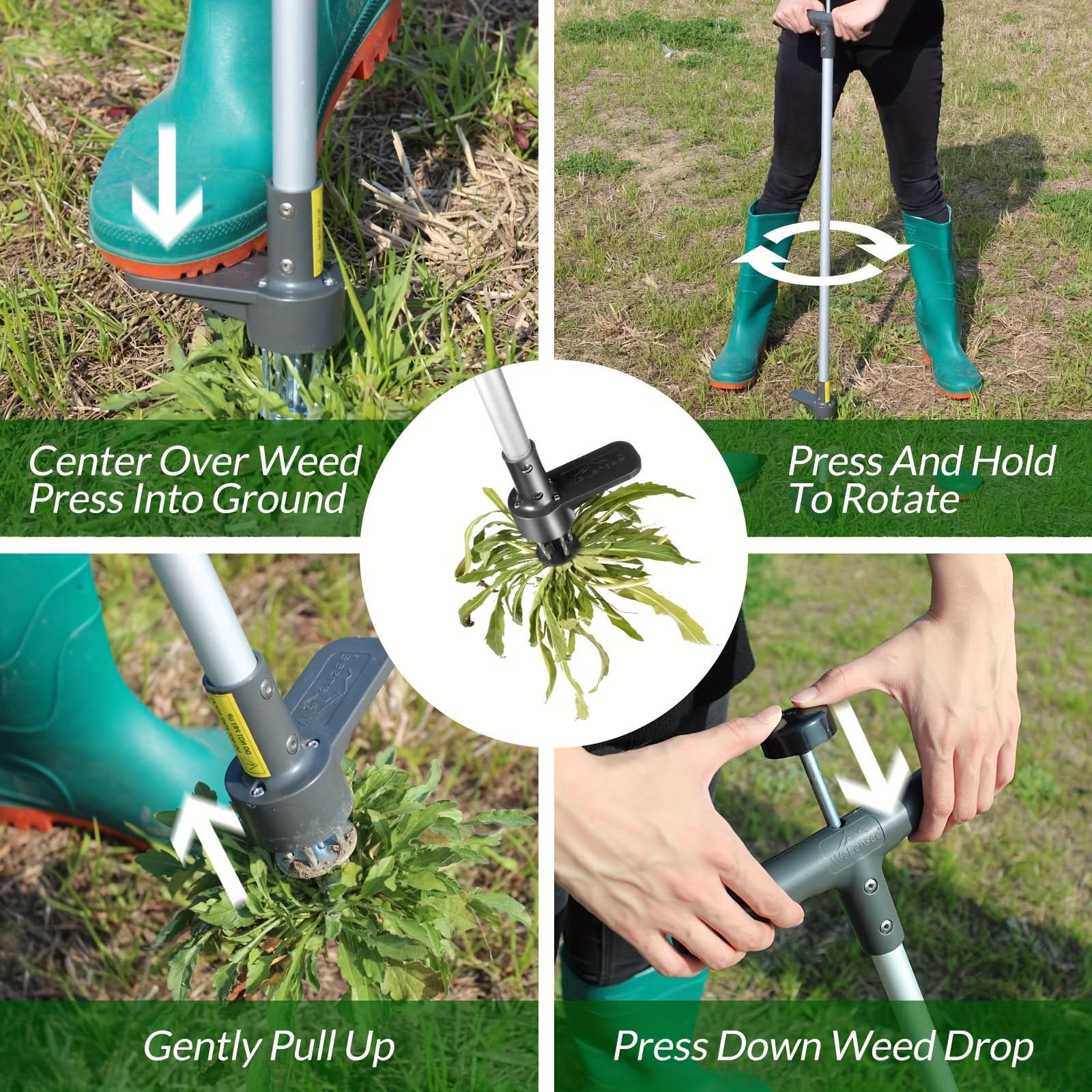 Garden Maintenance Tool - Stand-Up Weeder for Easy and Clean Weeding