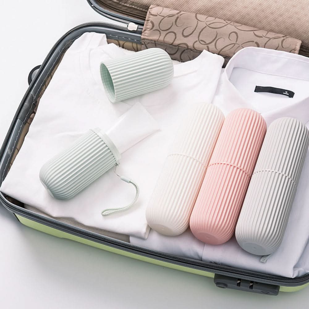 Compact Travel Case for Toothbrush and Toothpaste – Portable Organizer