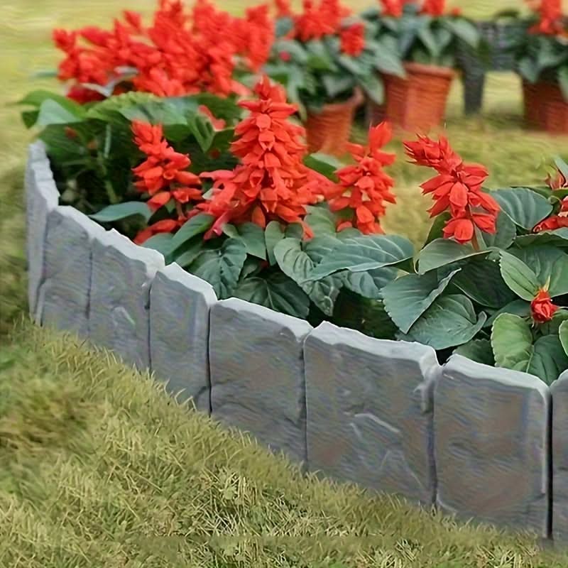 Decorative Garden Edging Stones for Neat Lawn Borders